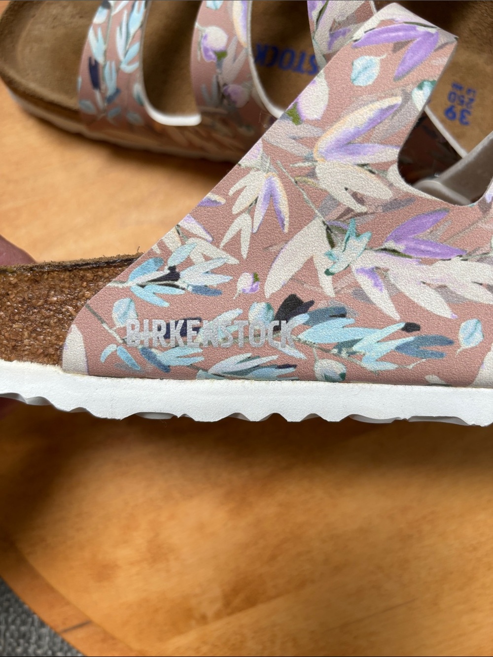 Birkenstock White Floral Triple-Strap Sandals - Picture 7 of 7
